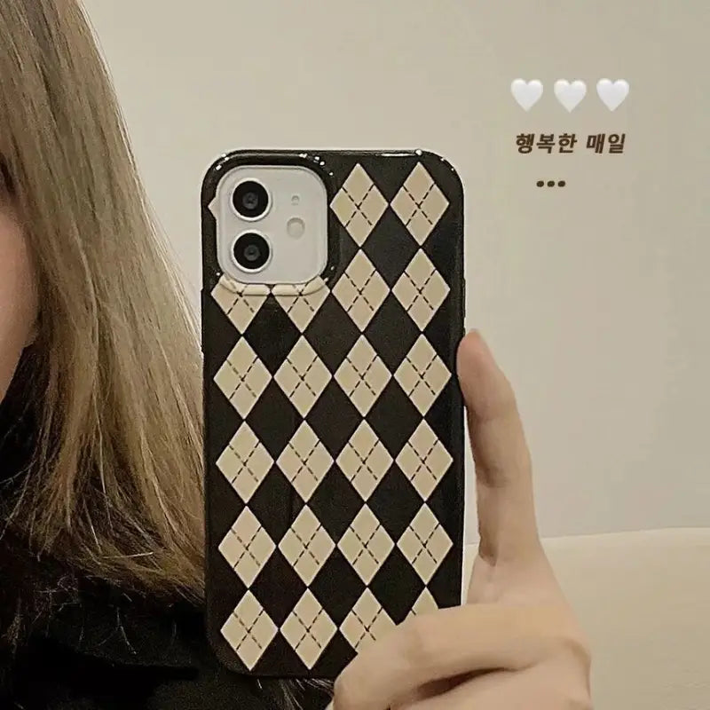 Argyle Phone Case - iPhone 13 Pro Max / 13 Pro / 13 / 13 