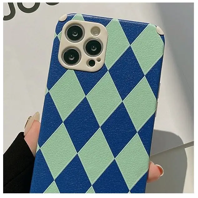 Argyle Phone Case - iPhone 13 Pro Max / 13 Pro / 13 / 13 mini / 12 Pro Max / 12 Pro / 12 / 12 mini / 11 Pro Max / 11 Pro / 11 / SE / XS Max / XS / XR / X / SE 2 / 8 / 8 Plus / 7 / 7 Plus-7