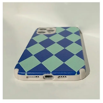 Argyle Phone Case - iPhone 13 Pro Max / 13 Pro / 13 / 13 mini / 12 Pro Max / 12 Pro / 12 / 12 mini / 11 Pro Max / 11 Pro / 11 / SE / XS Max / XS / XR / X / SE 2 / 8 / 8 Plus / 7 / 7 Plus-9