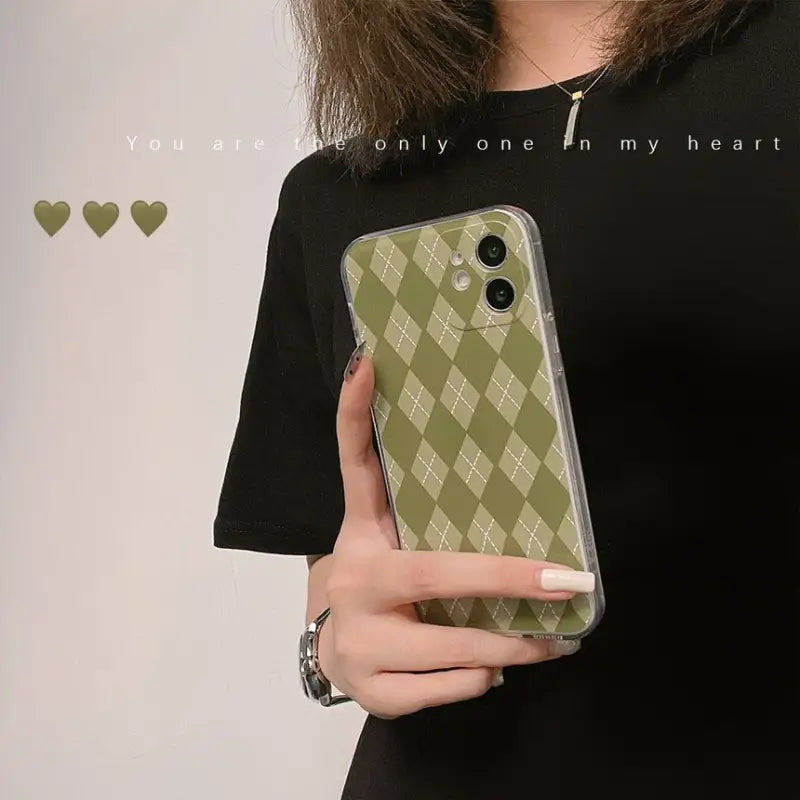 Argyle Phone Case - Iphone 7 / 8 / Se, 7 Plus / 8 Plus, X / Xs, Xs Max, Xr, 11, 11 Pro, 11 Pro Max, 12 Mini, 12, 12 Pro, 12 Pro Max, 13mini, 13, 13pro, 13pro Max-5