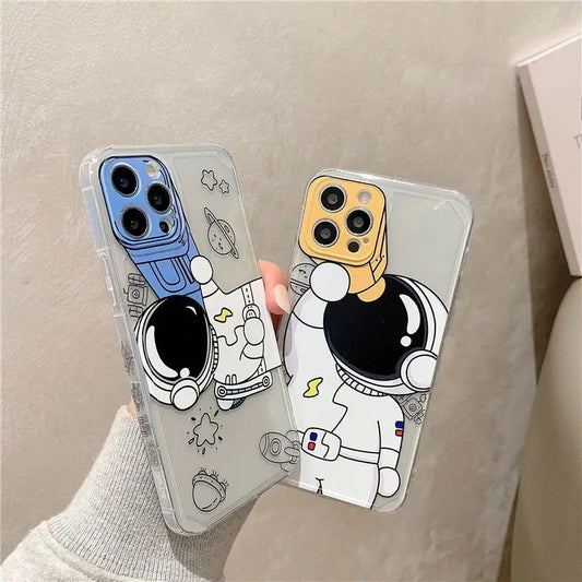 Astronaut Transparent Phone Case - iPhone 13 Pro Max / 13 Pro / 13 / 13 mini / 12 Pro Max / 12 Pro / 12 / 12 mini / 11 Pro Max / 11 Pro / 11 / SE / XS Max / XS / XR / X / SE 2 / 8 / 8 Plus / 7 / 7 Plus-1