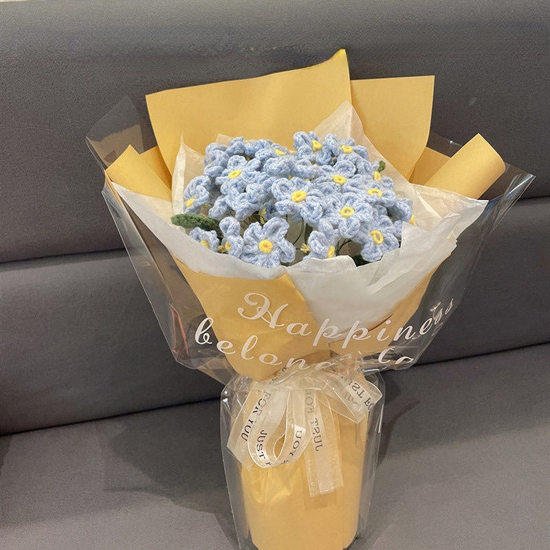 Handmade Forget-Me-Not Flower Bouquet - Pink Pink