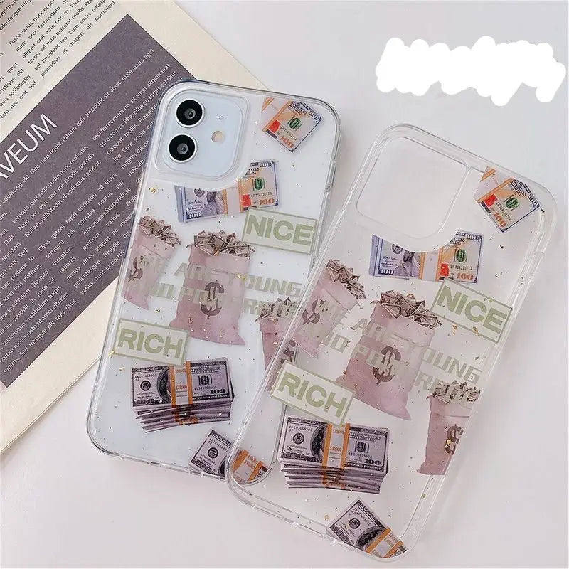 Banknote Transparent Phone Case - iPhone 12 Pro Max / 12 Pro