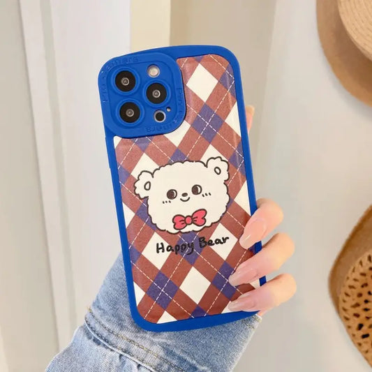 Bear Argyle Phone Case - iPhone 7 / 8 / SE / iPhone 7 Plus /