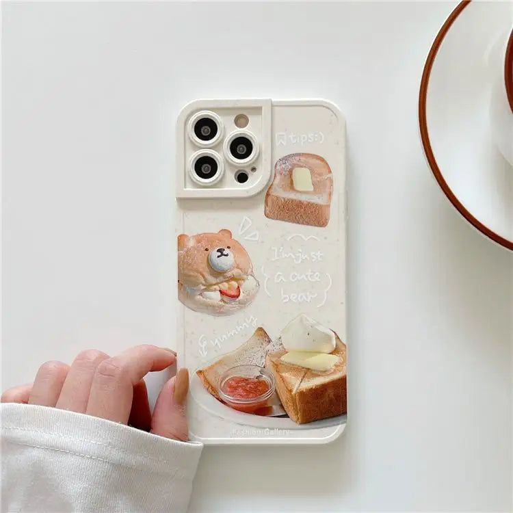 Bear Bread Phone Case - iPhone 7 / 7 Plus / 8 / 8 Plus / X/ 