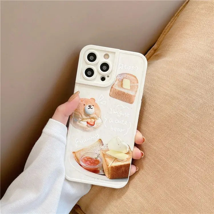 Bear Bread Phone Case - iPhone 7 / 7 Plus / 8 / 8 Plus / X/ 
