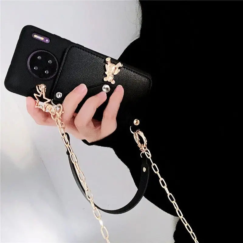 Bear Chained Phone Case - Samsung-3