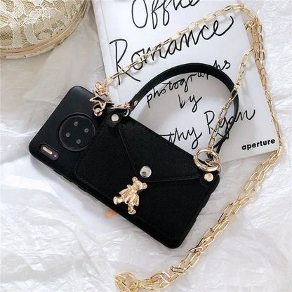 Bear Chained Phone Case - Samsung-1