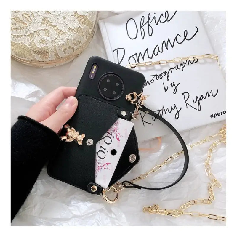 Bear Chained Phone Case - Samsung-13