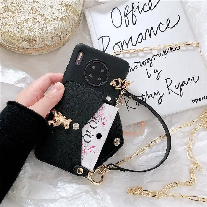 Bear Chained Phone Case - Samsung-5
