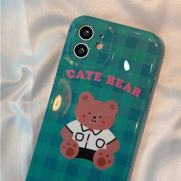 Bear Check Phone Case - iPhone 13 Pro Max / 13 Pro / 13 / 13