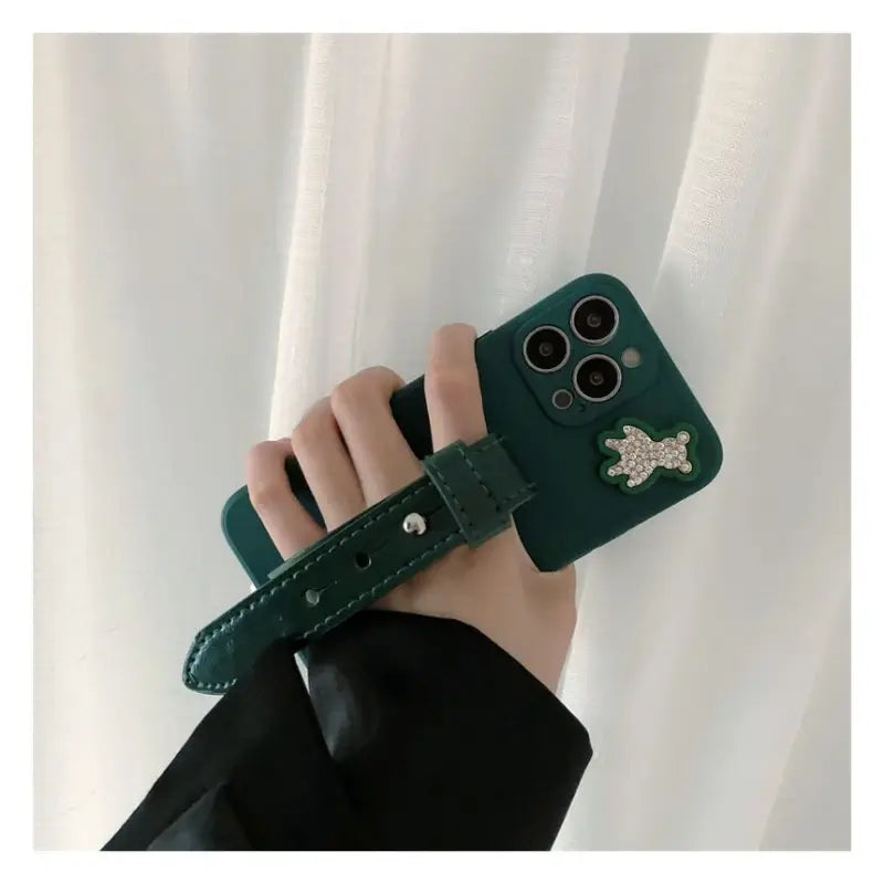 Bear Hand Strap Phone Case - Samsung-10