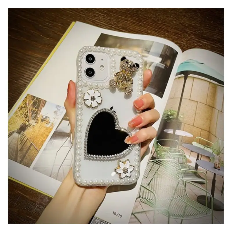 Bear Heart Mirrored Phone Case - iPhone 13 Pro Max / 13 Pro 