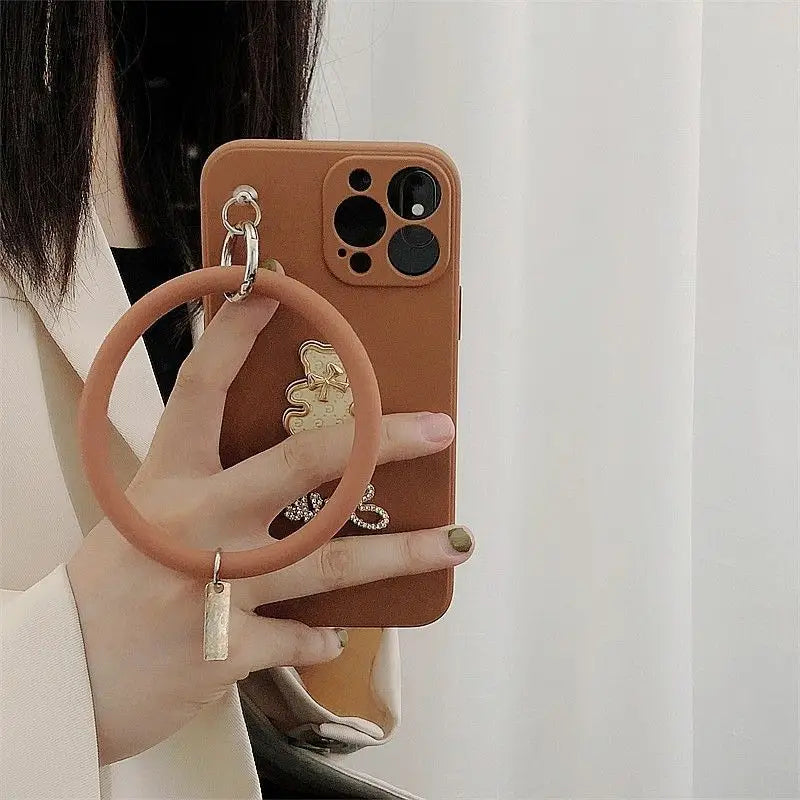 Bear Hoop Pendant Phone Case - Samsung-3