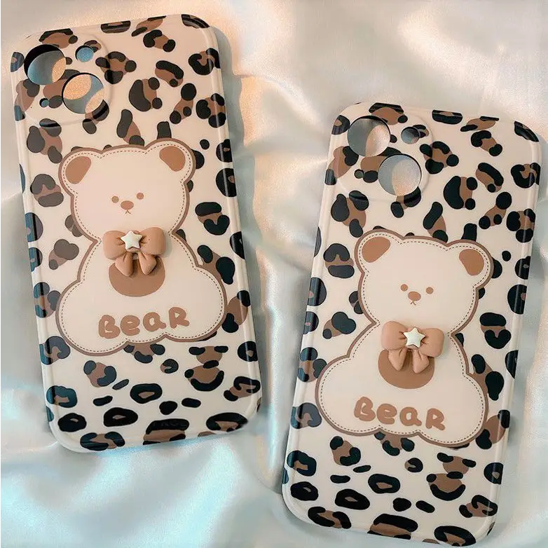 Bear Leopard Print Phone Case - iPhone 13 Pro Max / 13 Pro /