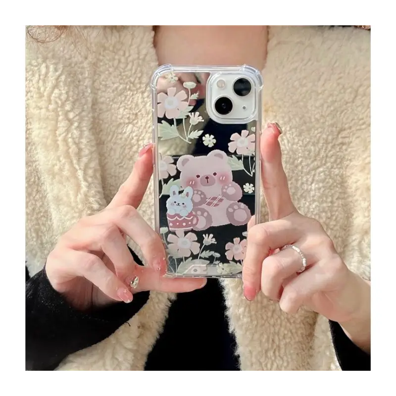 Bear Mirrored Phone Case - Iphone 7 / 7 Plus / 8 / 8 Plus / 