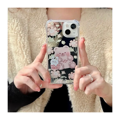 Bear Mirrored Phone Case - Iphone 7 / 7 Plus / 8 / 8 Plus / 