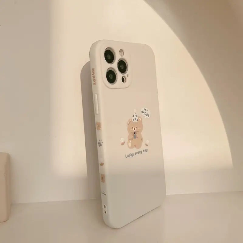 Bear Phone Case - iPhone 13 Pro Max / 13 Pro / 13 / 13 mini / 12 Pro Max / 12 Pro / 12 / 12 mini / 11 Pro Max / 11 Pro / 11 / SE / XS Max / XS / XR / X / SE 2 / 8 / 8 Plus / 7 / 7 Plus-13