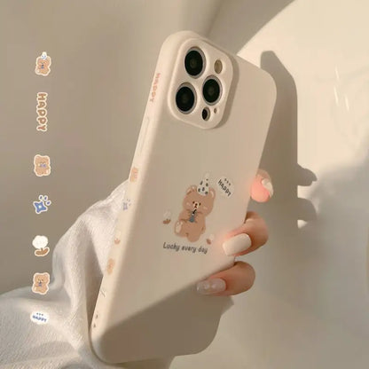 Bear Phone Case - iPhone 13 Pro Max / 13 Pro / 13 / 13 mini / 12 Pro Max / 12 Pro / 12 / 12 mini / 11 Pro Max / 11 Pro / 11 / SE / XS Max / XS / XR / X / SE 2 / 8 / 8 Plus / 7 / 7 Plus-2