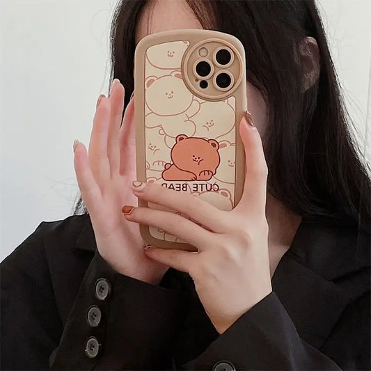 Bear Phone Case - iPhone 13 Pro Max / 13 Pro / 13 / 13 mini / 12 Pro Max / 12 Pro / 12 / 12 mini / 11 Pro Max / 11 Pro / 11 / SE / XS Max / XS / XR / X / SE 2 / 8 / 8 Plus / 7 / 7 Plus-2