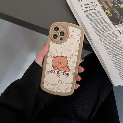 Bear Phone Case - iPhone 13 Pro Max / 13 Pro / 13 / 13 mini / 12 Pro Max / 12 Pro / 12 / 12 mini / 11 Pro Max / 11 Pro / 11 / SE / XS Max / XS / XR / X / SE 2 / 8 / 8 Plus / 7 / 7 Plus-3