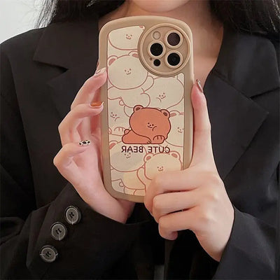 Bear Phone Case - iPhone 13 Pro Max / 13 Pro / 13 / 13 mini / 12 Pro Max / 12 Pro / 12 / 12 mini / 11 Pro Max / 11 Pro / 11 / SE / XS Max / XS / XR / X / SE 2 / 8 / 8 Plus / 7 / 7 Plus-14