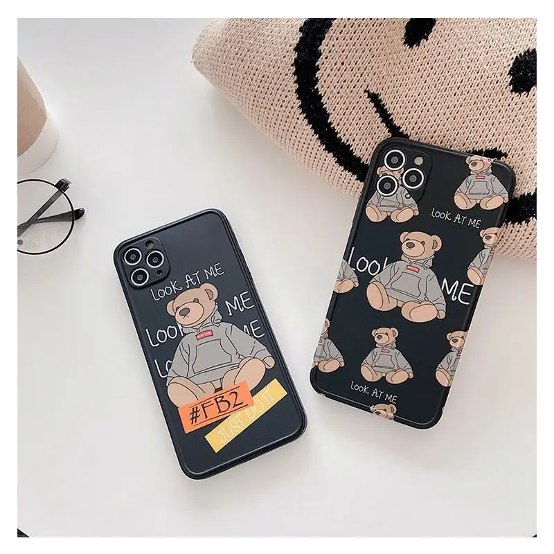 Bear Print Phone Case - iPhone 11 Pro Max / 11 Pro / 11 / SE