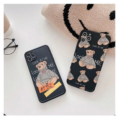 Bear Print Phone Case - iPhone 11 Pro Max / 11 Pro / 11 / SE