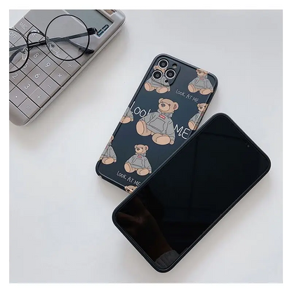 Bear Print Phone Case - iPhone 11 Pro Max / 11 Pro / 11 / SE