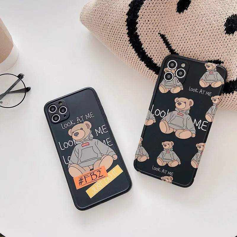 Bear Print Phone Case - iPhone 11 Pro Max / 11 Pro / 11 / SE