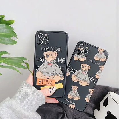 Bear Print Phone Case - iPhone 11 Pro Max / 11 Pro / 11 / SE