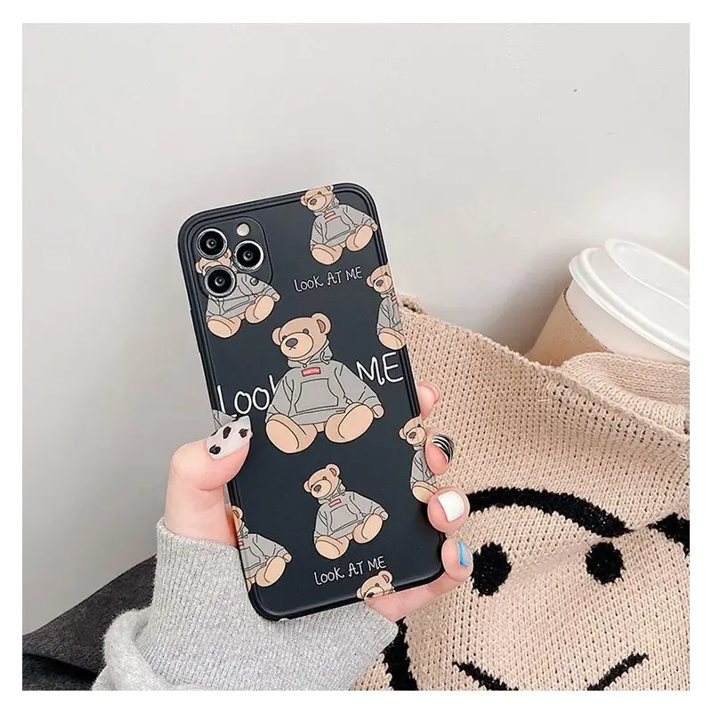 Bear Print Phone Case - iPhone 11 Pro Max / 11 Pro / 11 / SE