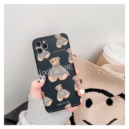 Bear Print Phone Case - iPhone 11 Pro Max / 11 Pro / 11 / SE