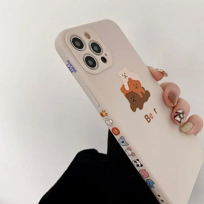 Bear Print Phone Case - iPhone 12 Pro Max / 12 Pro / 12 / 12