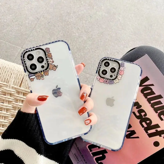 Bear Print Phone Case - iPhone 7 / 7 Plus / 8 / 8 Plus / X / XS / XS Max / XR / 11 / 11 Pro / 11 Pro Max / 12 / 12 Pro / 12 Pro Max-1