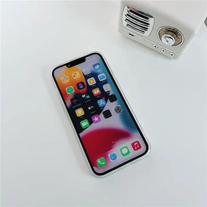 Bear Ribbon Transparent Phone Case - iPhone 13 Pro Max / 13 