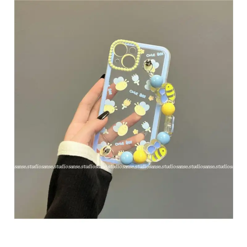 Bee Chain Transparent Phone Case - iPhone 13 / 13 Pro / 13 