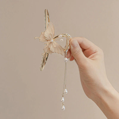 Butterfly Pearl Hair Cliphair Clip