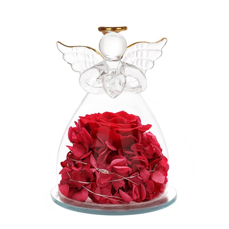Angel Everlasting Flower Led Gift Wonderland Case