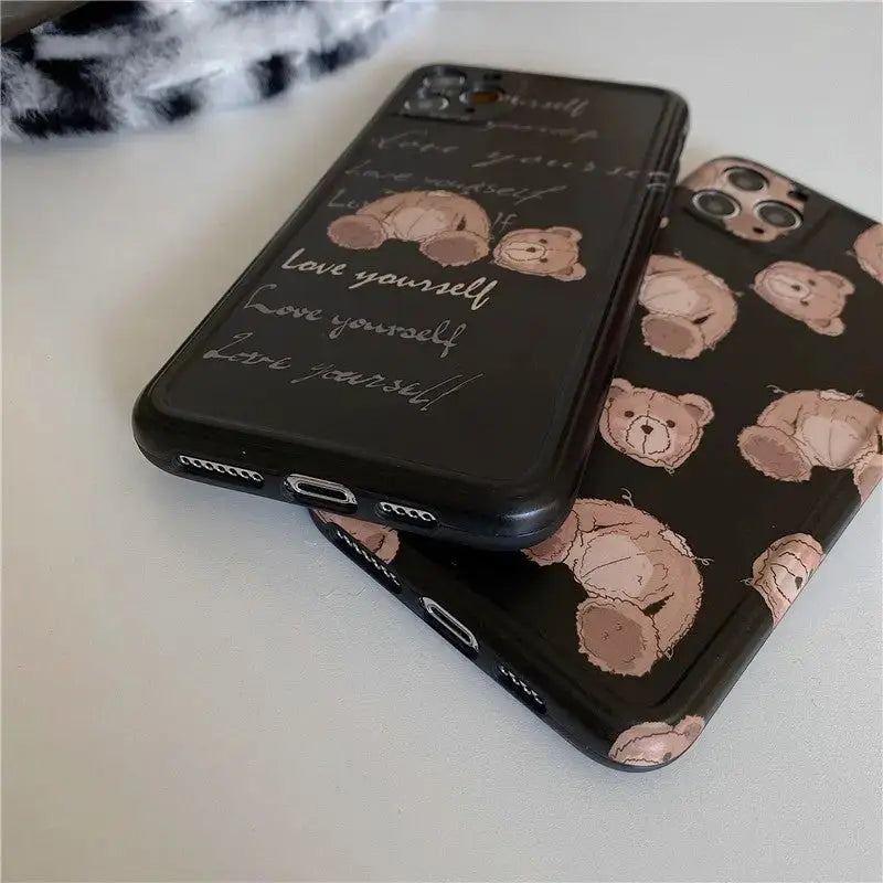 Black Bears Printing iPhone Case BP086 - iphone case