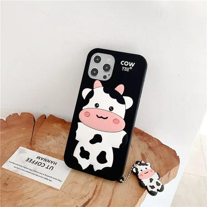 Black Cow With Pendant iPhone Case BP225 - iphone case