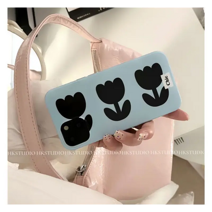 Black Tulip Flower Mobile Phone Case - Iphone X / XS / XS 