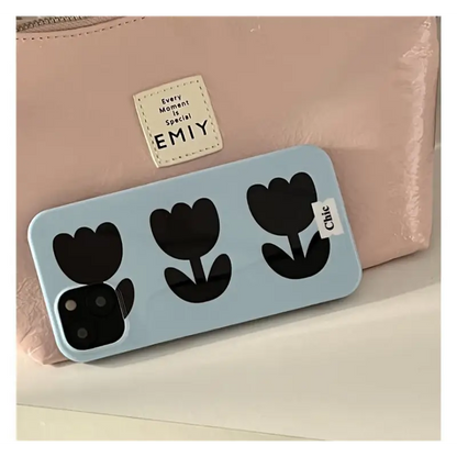 Black Tulip Flower Mobile Phone Case - Iphone X / XS / XS 