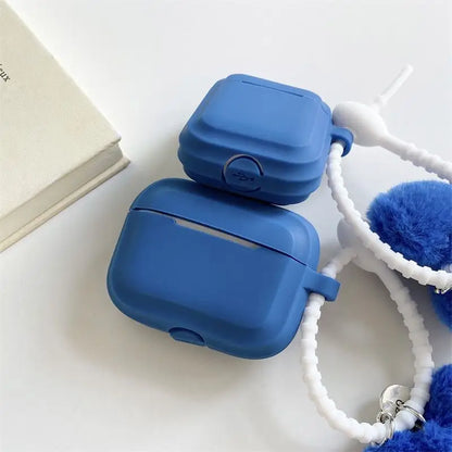 Blue Heart Airpods Earphone Case Cover-2
