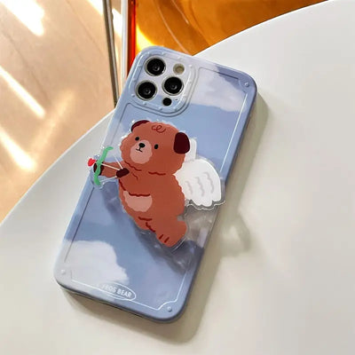 Blue Sky Angel Bear iPhone Case BP328 - iphone case