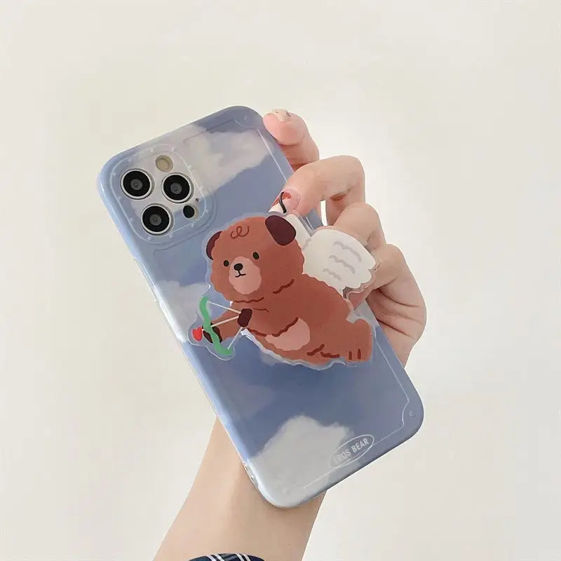 Blue Sky Angel Bear iPhone Case BP328 - iphone case