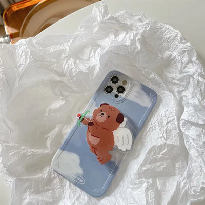 Blue Sky Angel Bear iPhone Case BP328 - iphone case