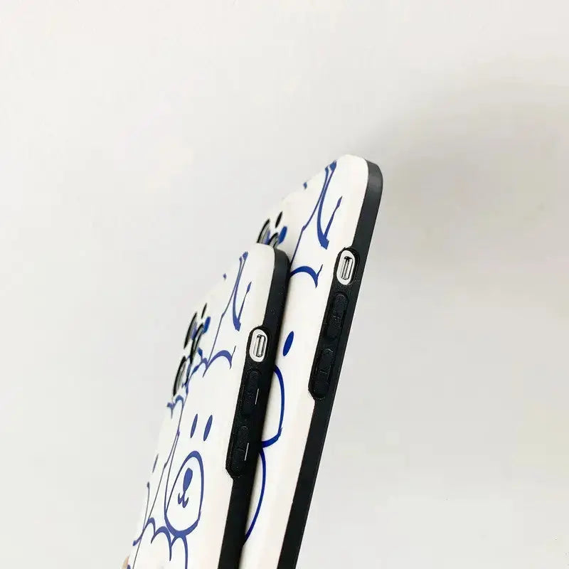 Blue Teddy Graphic iPhone Case BS010 - iphone case