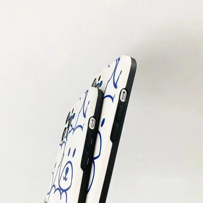 Blue Teddy Graphic iPhone Case BS010 - iphone case