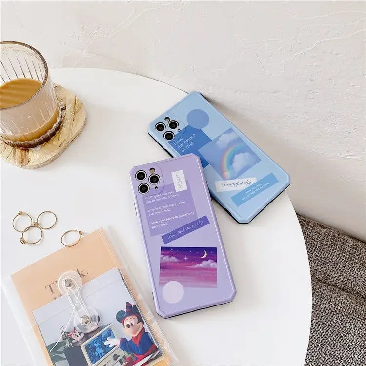 Blue/Purple Beautiful Sky iPhone Case BP047 - iphone case